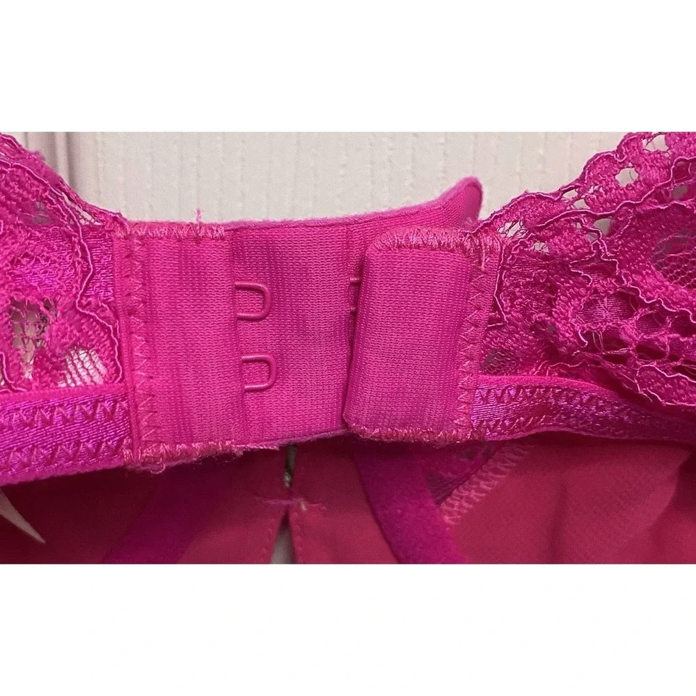 For Love&Lemons Women Hot Pink Lace Mini Dress Lingerie Victoria Secret M-EUC